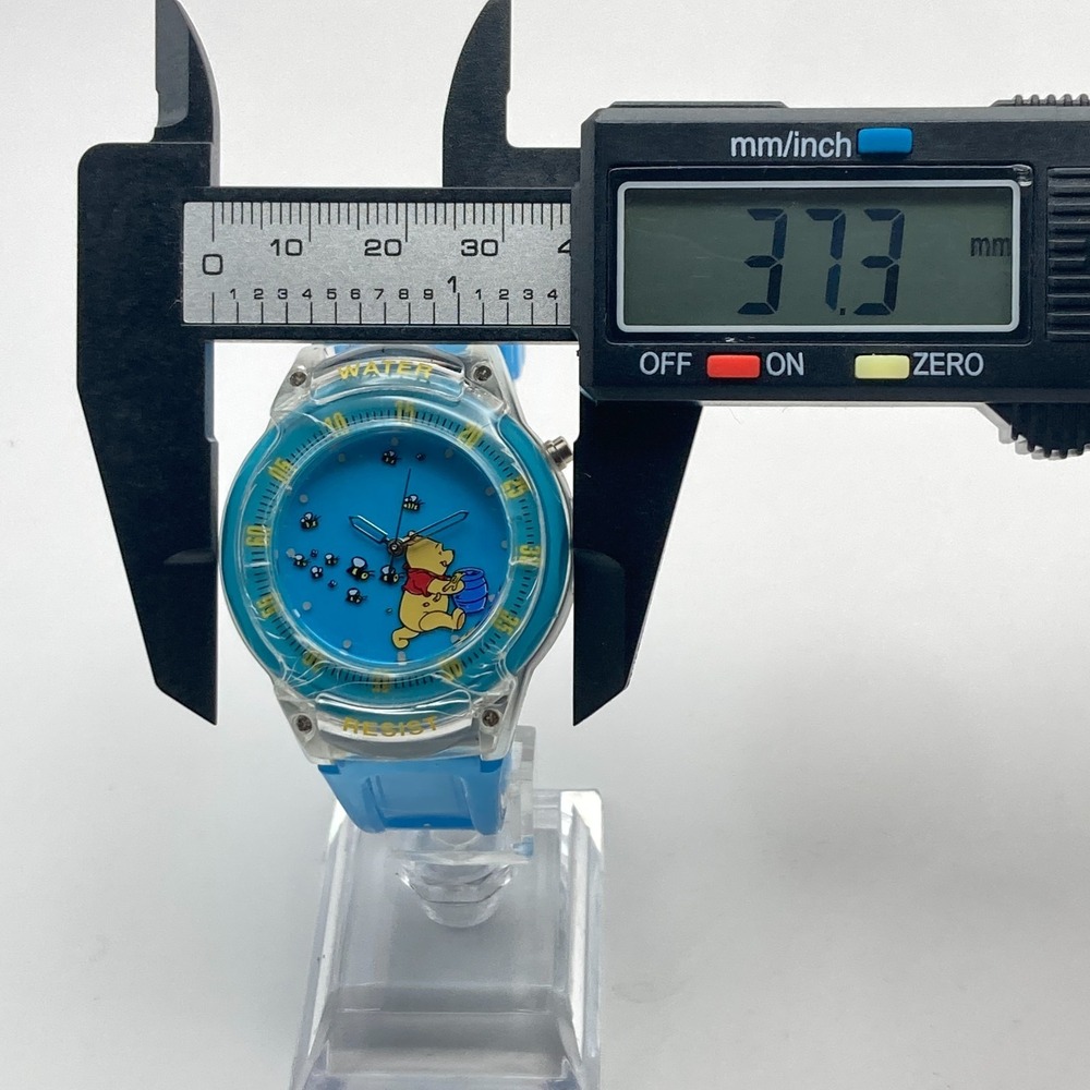 Disney Winnie the Pooh Women's Watch 37mm Light Up Blue WR 30M New Battery 9" - Picture 11 of 17